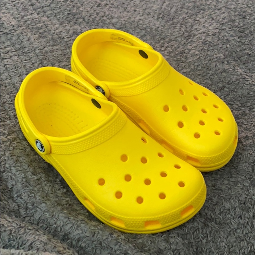 Yellow crocs